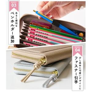 通帳ケース 通帳ホルダー 印鑑が入る 判子 ボ...の詳細画像4