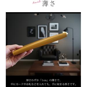メンズ財布 二つ折り 1cm 本革 レザー 革...の詳細画像2