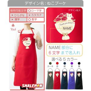 母の日 プレゼント 実用的 エプロン ( 名入...の詳細画像1