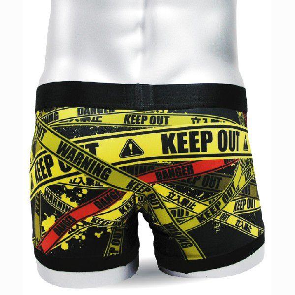 おもしろ ボクサーパンツ ( 最高級 )( ReDemon 立ち入り禁止 KEEPOUT ) 男性 ...