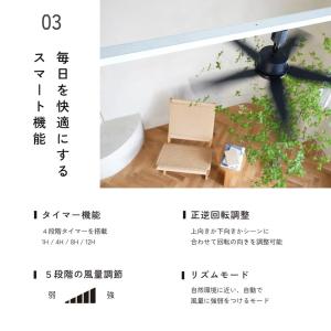【リモコン付】シーリングファン Barrel ...の詳細画像5