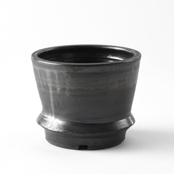 KAMIYAMA -MANGAN- RIM【M】 φ12cm×9.5cm マンガン釉 リム型 4号 ...