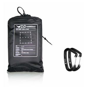 DDタープ 3x3 DD Tarp タープ 3×3 高破断強度 カラビナ付