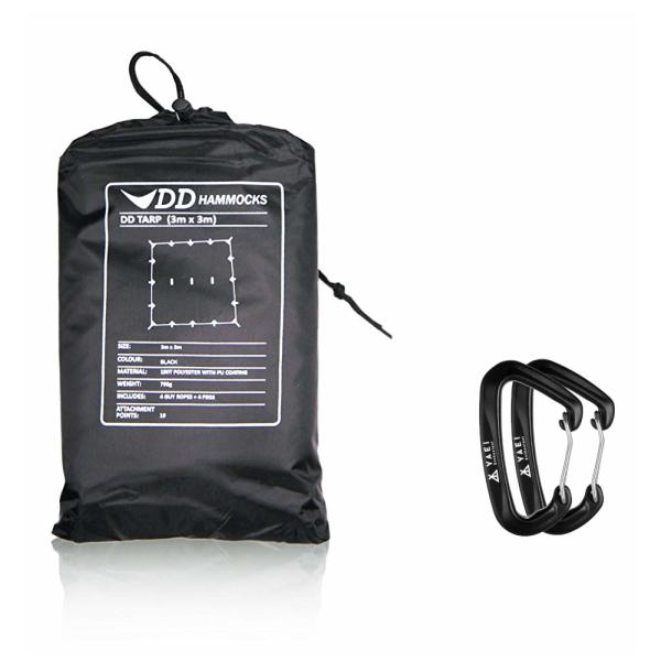 ＼最長60日保証／ DDタープ 3x3 DD Tarp タープ 3×3 高破断強度 カラビナ付 （英...