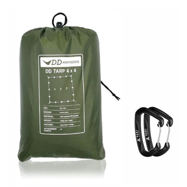 ＼最長60日保証／ DDタープ 4x4 DD Tarp タープ 4×4 高破断強度 カラビナ付 （英...