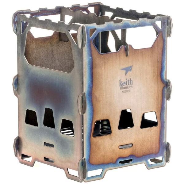 Keith チタン キース titanium Ti2201 バックパッキング ウッドストーブ 焚火台...