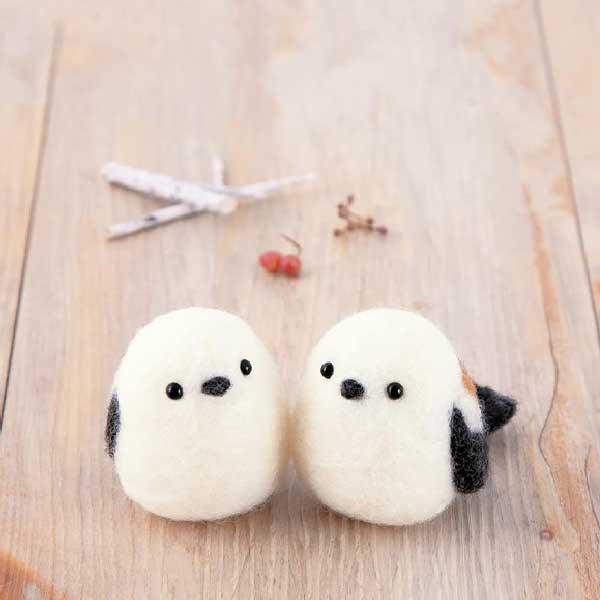 ハマナカ 羊毛フェルトキット ニードルフェルトでつくるどうぶつたち シマエナガ H441-602 H...