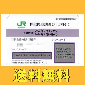 送料無料　JR東日本　株主優待券　2024/6月期限　正規料金より4割引き｜shamrockヤフー店