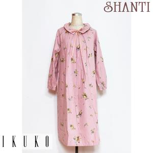 【あっこ】イクコ（IKUKO） 花柄ルームウェアパジャマ イクコ/IKUKO スムース花柄プリント ハイネックパジャマ – IKUKO