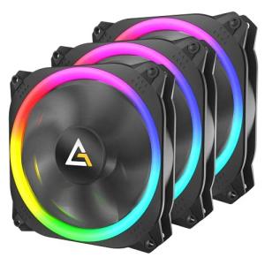 Antec Spark 120mm RGB LEDケースファン ラジエーター 3個パック