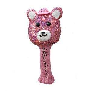 ドライバー ヘッドカバー シャレッキー キラキラ ピンク スパンコール  