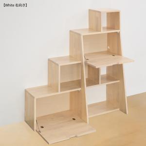 据え置き キャットタワー 『STAIRS』ホワ...の詳細画像1
