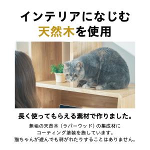 据え置き キャットタワー 『STAIRS』ホワ...の詳細画像3