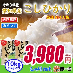 コシヒカリ お米 米 白米 10kg 5kg×2袋 令和3年産 送料無料 (一部地域除く) 愛知県産 【ギフト】