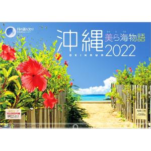 カレンダー 2022 壁掛け 大型サイズ 沖縄 美ら海物語 L-21 透明ホルダー付 令和4年 写真工房