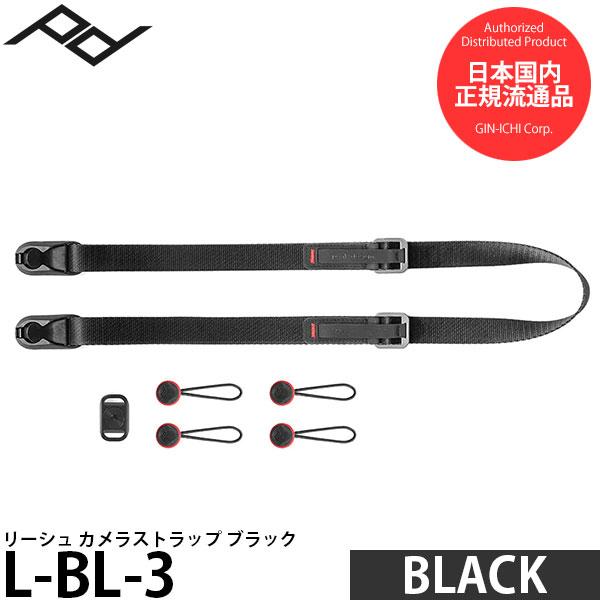 ピークデザイン L-BL-3 リーシュカメラストラップ ブラック 【送料無料】 【即納】