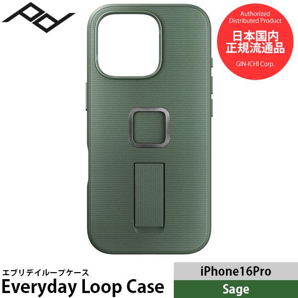 ピークデザイン M-LC-BU-SG-1 エブリデイループケース iPhone16Pro用 セージ ...