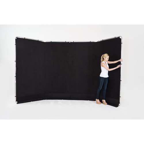 Lastolite LL LB7621 折り畳み式パノラマ背景 4m×2.3m ブラック 【送料無料...