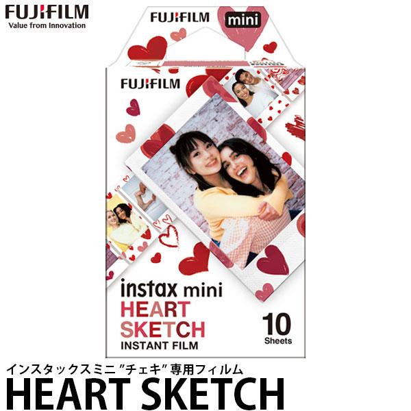 フジフイルム インスタントフィルムinstax mini チェキ専用フィルム HEART SKETC...
