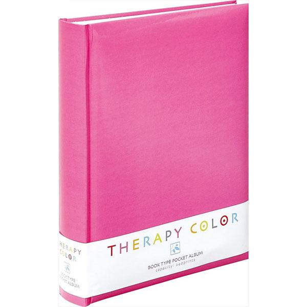 ナカバヤシ TCBP-240-HP セラピーカラー背丸ブック式 Pアルバム240 ハッピーピンク 【...