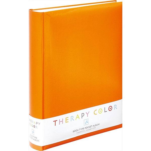 ナカバヤシ TCBP-240-RO セラピーカラー背丸ブック式 Pアルバム240 Rオレンジ【送料無...
