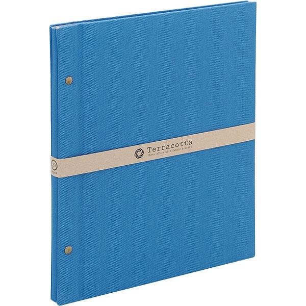 ナカバヤシ TER-A4F-160-B テラコッタ フリーアルバム A4 ブルー 【メール便 送料無...