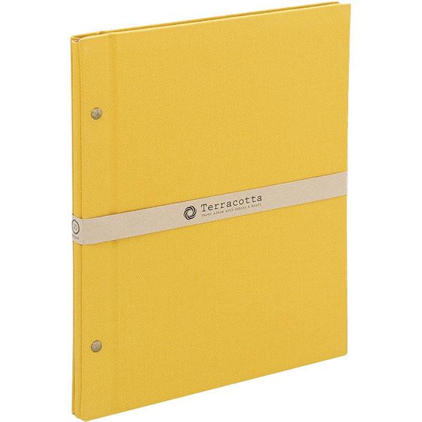 ナカバヤシ TER-A4F-160-Y テラコッタ フリーアルバム A4 イエロー 【メール便 送料...