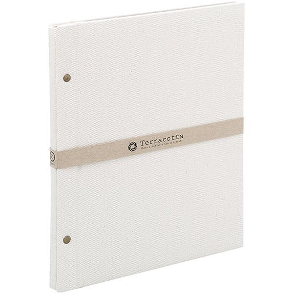 ナカバヤシ TER-A4F-160-W テラコッタ フリーアルバム A4 ホワイト 【メール便 送料...
