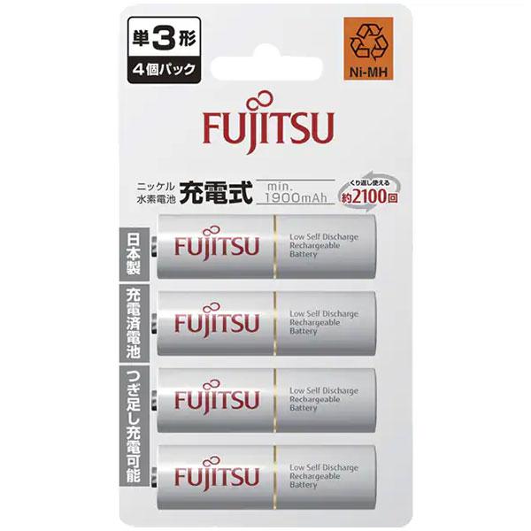 【メール便 送料無料】 富士通 FDK HR-3UTC(4B) ニッケル水素電池 単3形 1.2V ...