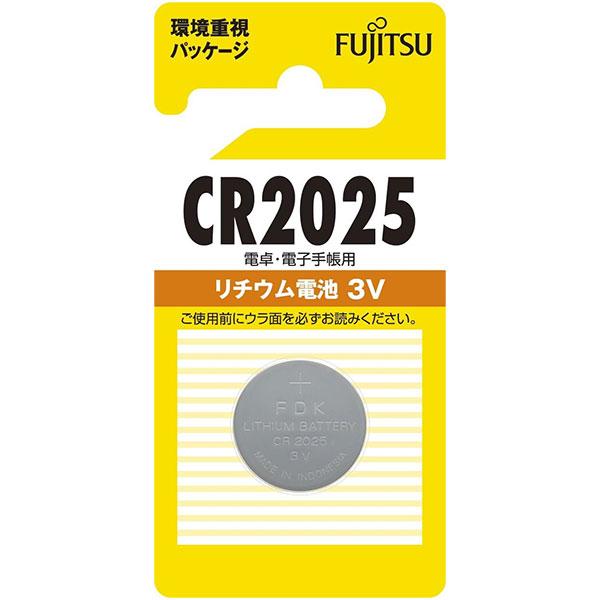 【メール便 送料無料】 富士通 FDK CR2025(B)N リチウムコイン電池 3V CR2025...