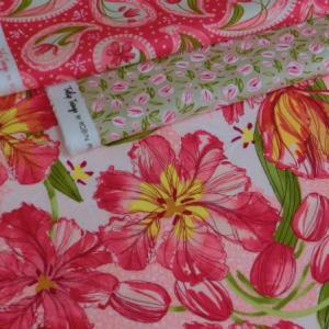 moda 生地 Tulip Tango 10cm単位 4柄 手芸 キルト カルトナージュ  エプロン...