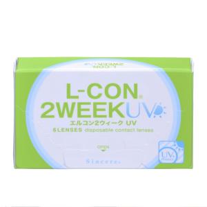 コンタクト エルコン 2ウィーク UV 1箱6枚 2週間交換 L-con 2week UV加工 ツーウィーク クリア コンタクトレンズ LCON｜sheepon