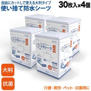 IRIS OHYAMA ＼120枚／ 防水シーツ 介護 使い捨て 30枚入×4個 59