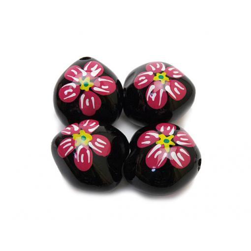 ダークピンク フラワー ククイナッツ（4ケ入り）