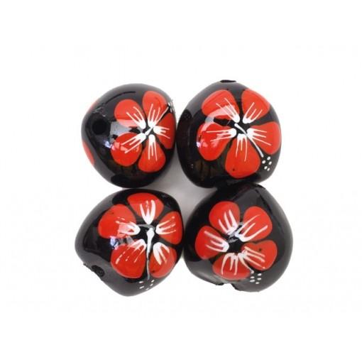 オレンジ ハイビスカス ククイナッツ（4ケ入り）