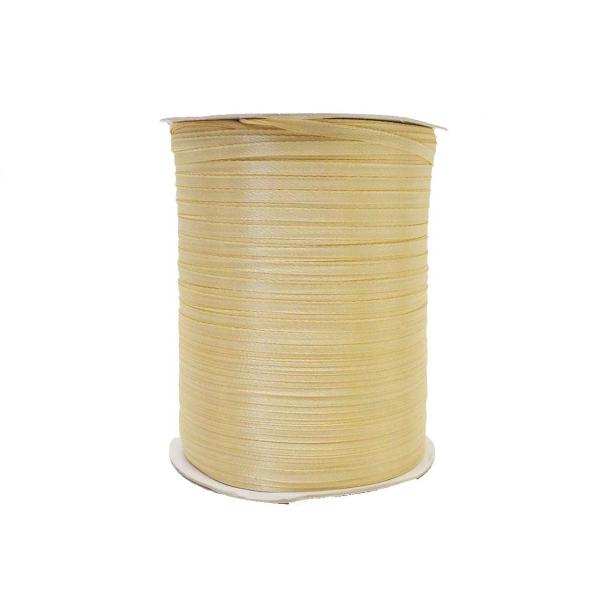 【バルク】1/8”×880ヤード ダブルフェイスサテンリボン 【ベージュ】