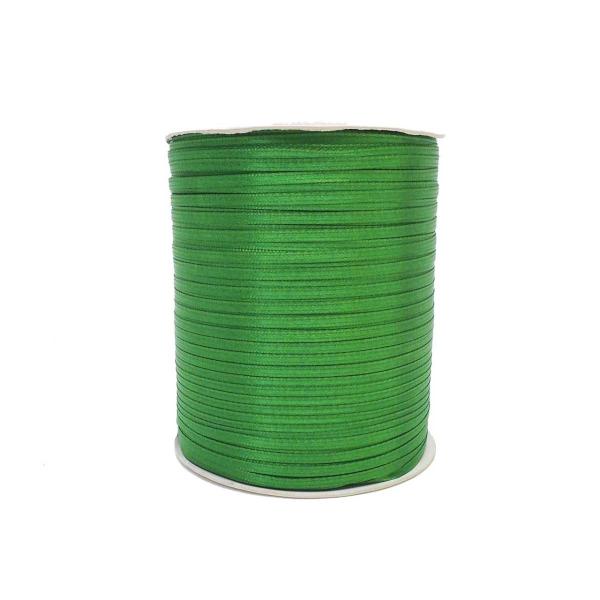 【バルク】1/8”×880ヤード ダブルフェイスサテンリボン 【エメラルドグリーン】
