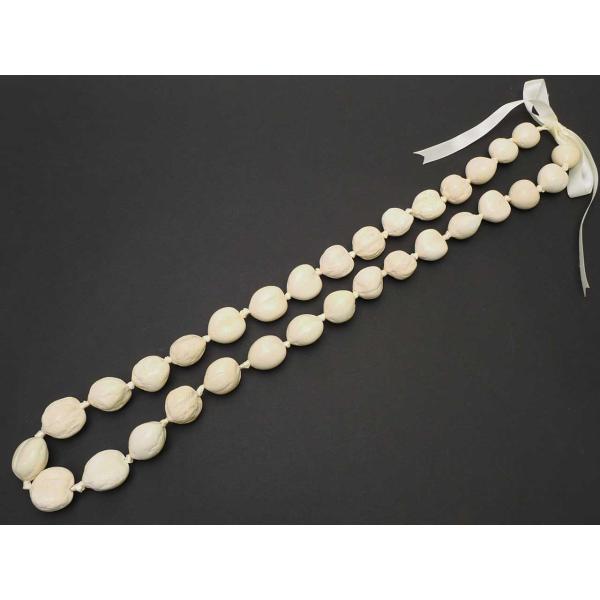 ブリーチド ホワイト ヤング ククイナッツ レイ