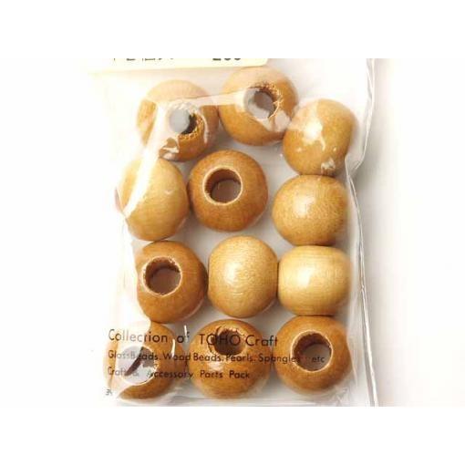 TOHO 16ｍｍウッドビーズ：ベージュ