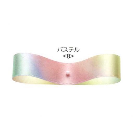 東京リボン レインボーサテン ＜８＞パステル 幅３６ｍｍ