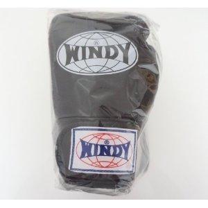 WINDY ウインディ 本革製キックボクシング グローブ 黒 6オンス 6oz