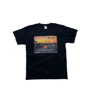 「FOG T-shirt No.3」BLACK オリジナル イラスト Tシャツ｜sheetotto