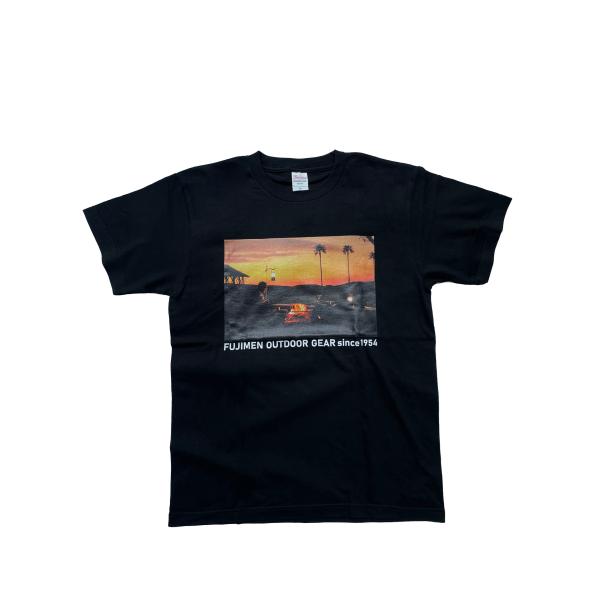 「FOG T-shirt No.3」BLACK オリジナル イラスト Tシャツ