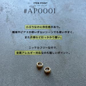 フープピアス ピアス 金属アレルギー 小さめ ...の詳細画像2