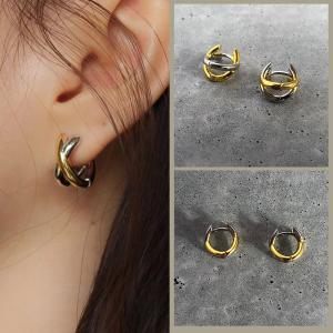 フープピアス ピアス 金属アレルギー レイヤー...の詳細画像3