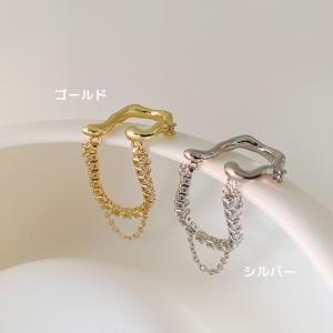 イヤーカフ 金属アレルギー 揺れる チェーン ...の詳細画像4
