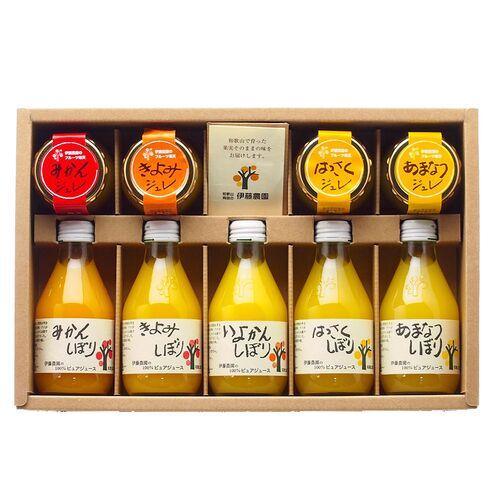 和歌山 伊藤農園 柑橘ジュース＆寒天ジュレ 詰め合わせセット　【北海道・沖縄・離島へのお届けは追加送...
