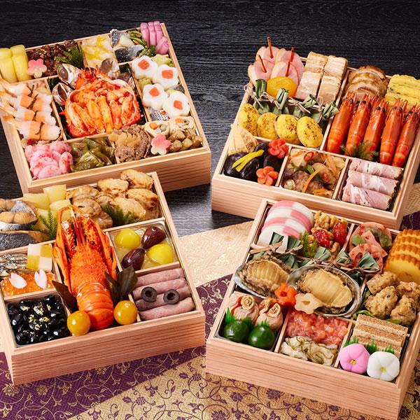 京都しょうざん和風おせち料理「千寿閣」与段重 7.0寸 4人前 5人前 67品入 和風 洋風 中華 ...