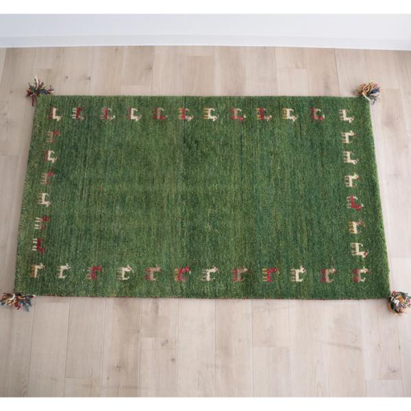 【発送地域限定 北海道/東北/九州/沖縄は不可】 玄関マット 70Ｘ120cm インド製ギャベ ギャ...