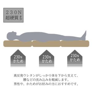 日本製 三つ折り マットレス 230N 超硬質...の詳細画像4